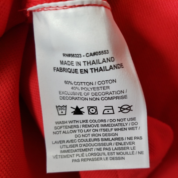 Nike Tiger Woods TW Fist Pump Golf Polo Dri Fit Masters Championship Red Shirt - Picture 8 of 8